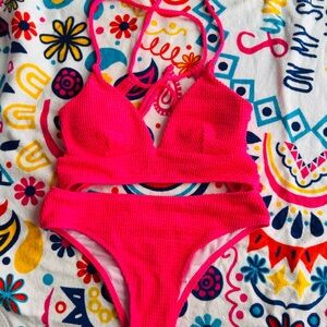 Vibrant Pink Bikini. NWOT.